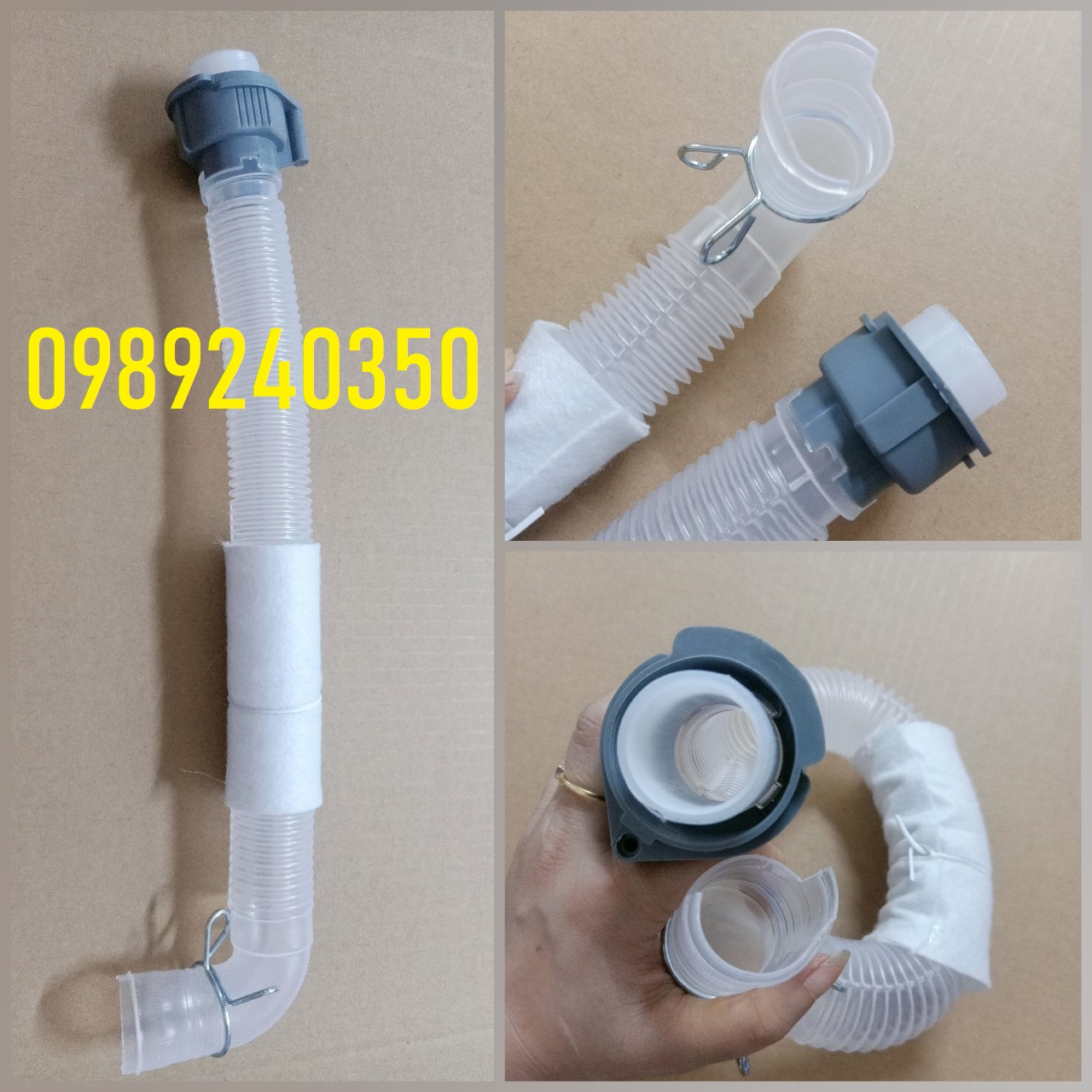Cổ xả thoát nước máy giặt Sanyo cửa trên lồng đứng