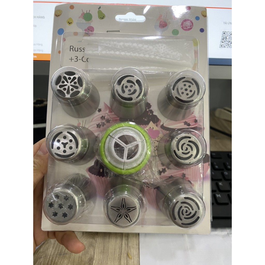 Bộ đui kèm chốt size lớn 10 món