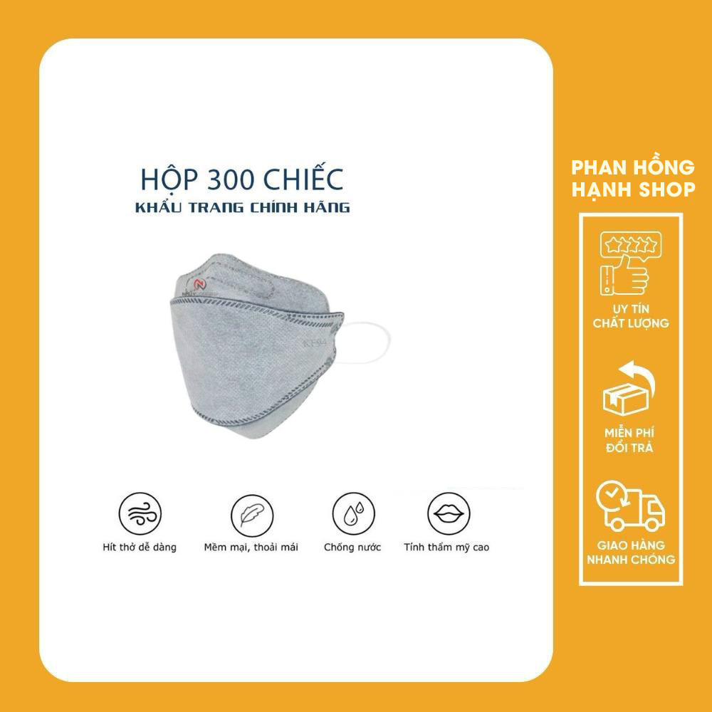 Khẩu trang Kf94 DC Mask màu XÁM (thùng 300 chiếc)