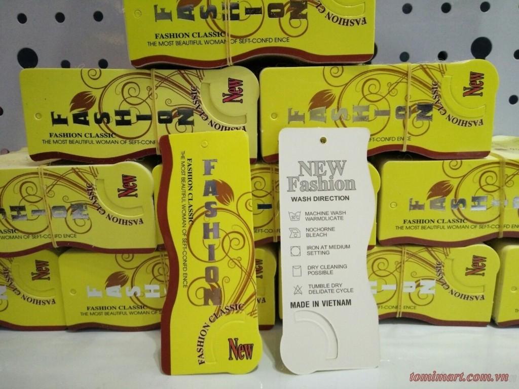 Tag quần áo Fashion ép kim