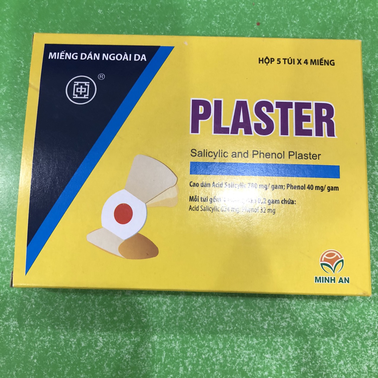 Miếng dán mụn cóc mụn cơm Plaster (1H 5 túi 4 miếng)