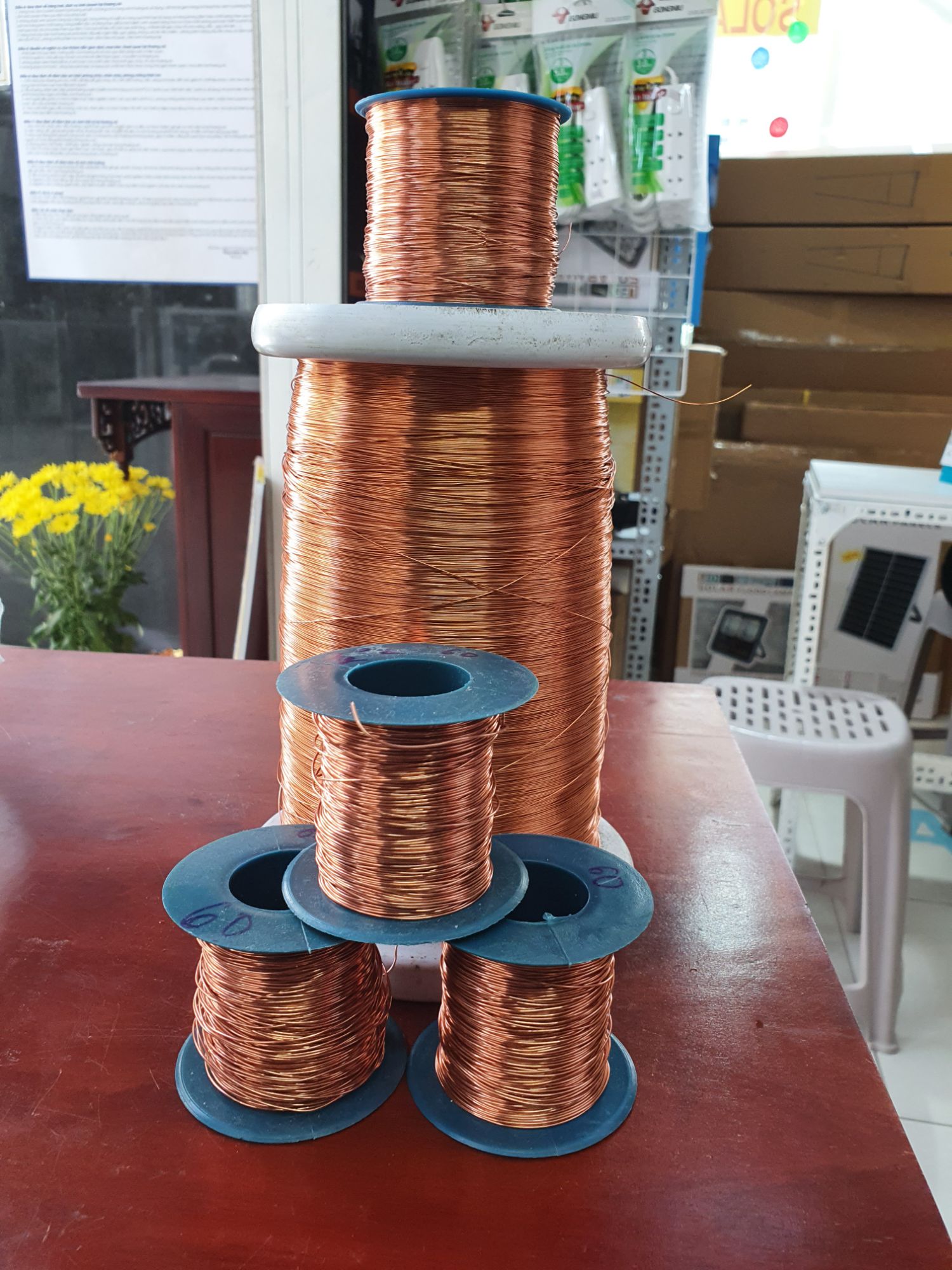 Dây đồng quấn motor biến áp 0.6mm-KL: 100g