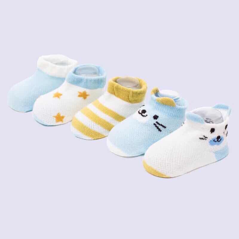 Vỉ 5 đôi tất lưới cho bé