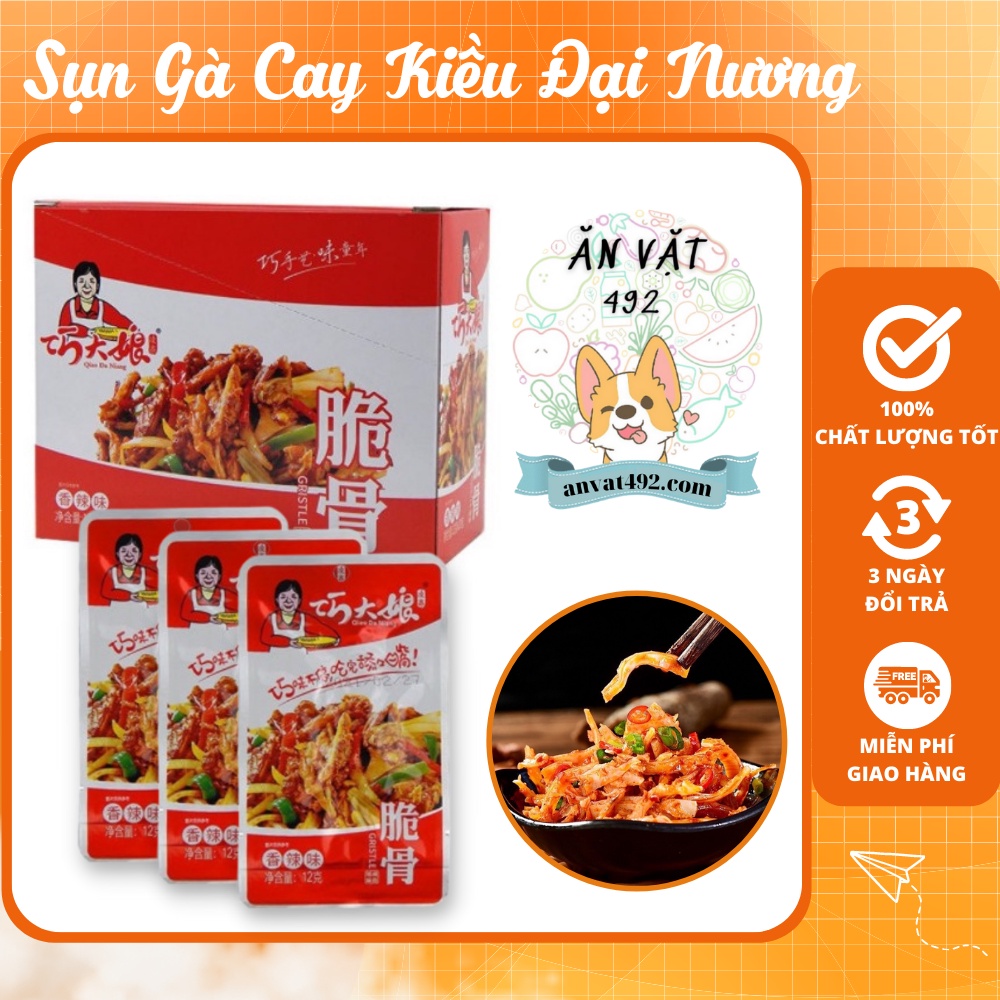 Sụn gà cay kiều đại nương - ăn vặt 492