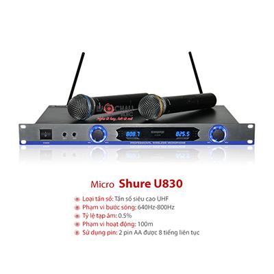 MICRO KHÔNG DÂY SHURE U830