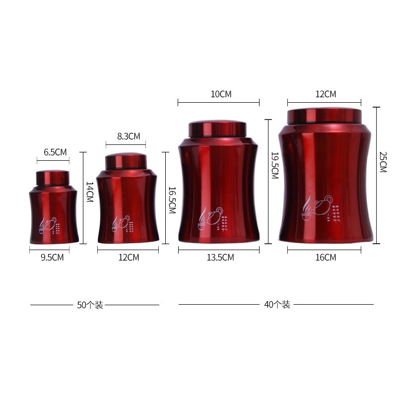 Hộp đựng trà hộp đựng chè dáng eo Huydecor