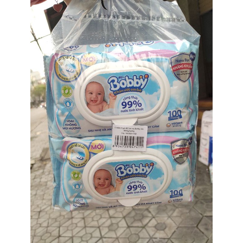 Khăn ướt bobby 100t