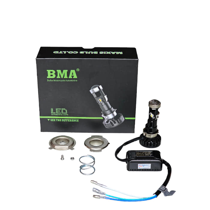 Đèn Pha Bi Cầu BMA M8C ( R02 ) 35W/H4/M5/12V/DC Chống Chói (GIÁ 1 BÓNG)