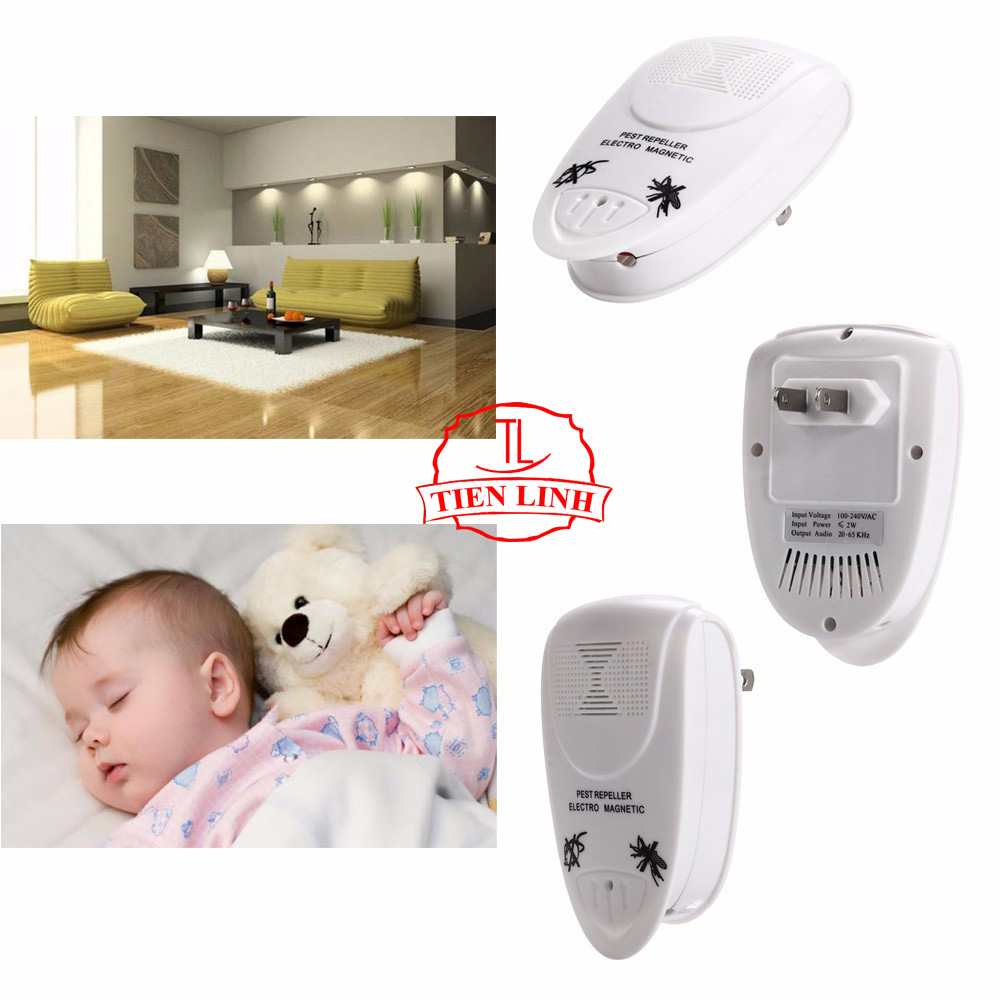 Máy đuổi chuột giá rẻ máy đuổi côn trùng Máy đuổi muỗi TL396 Thuốc diệt kiến - Đen