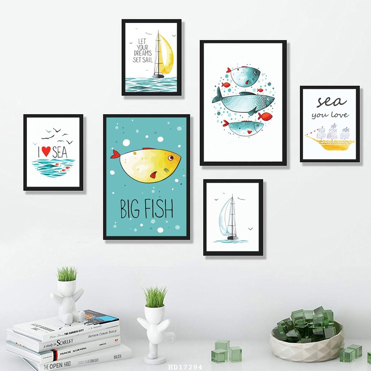 SET 6 TRANH TREO TƯỜNG PHONG CÁCH BẮC ÂU