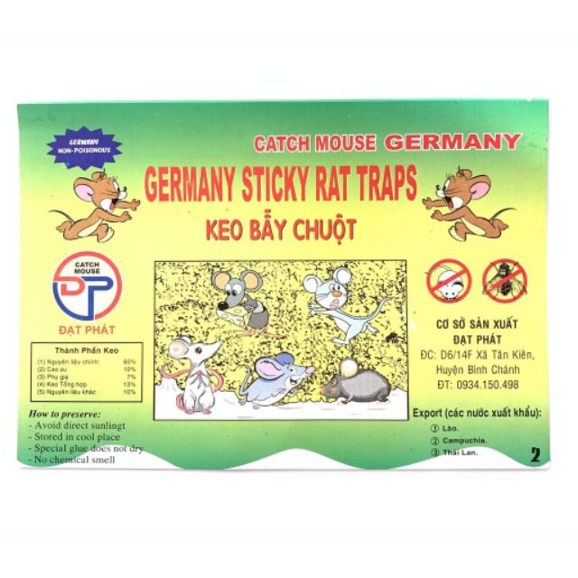 Combo 2 Miếng Keo Bẫy Chuột - Keo Dính Chuột