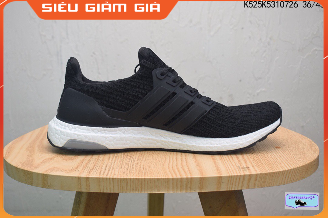 (Full Box) Giày Thể Thao Ultra Boost 4.0 Đen Dành Cho Nam Nữ