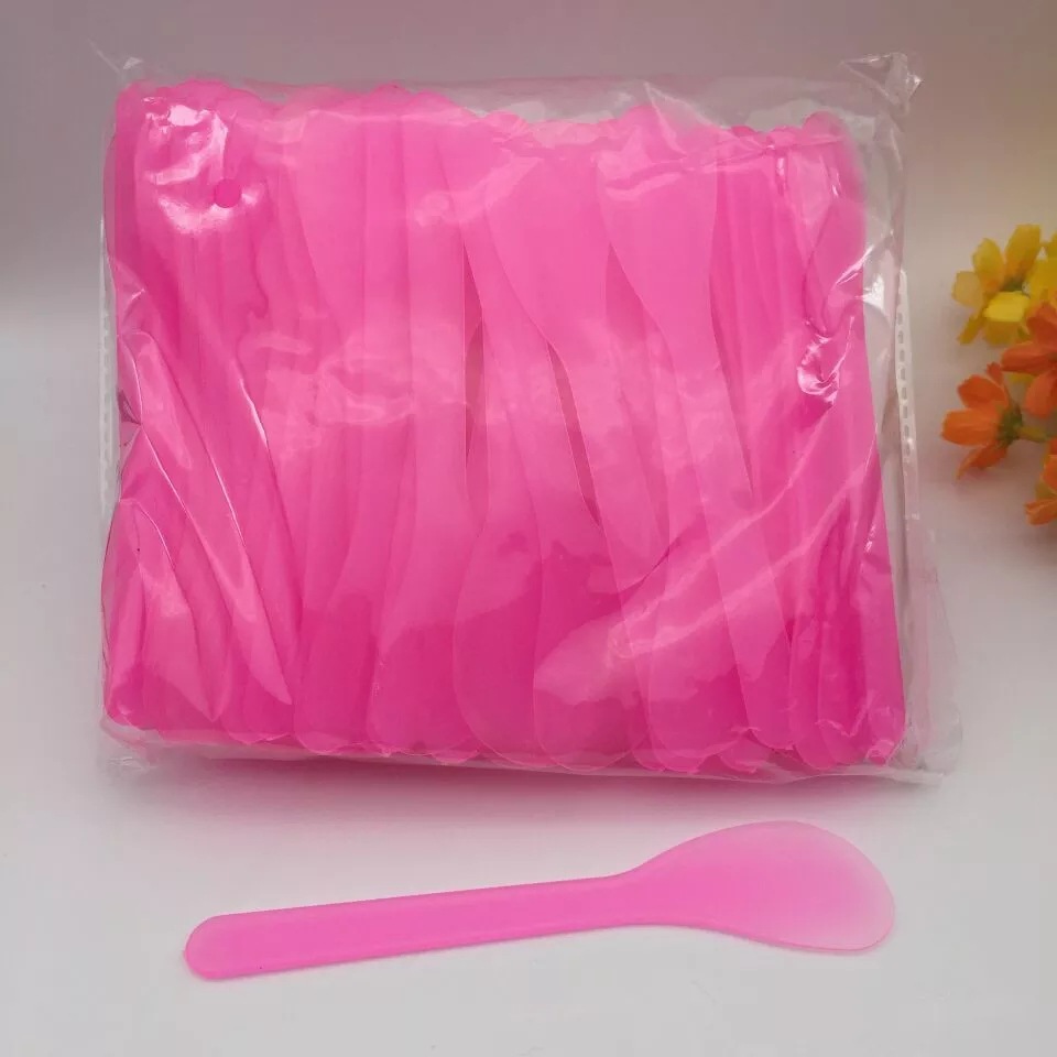 Combo 100 muỗng múc kem [màu hồng trong]
