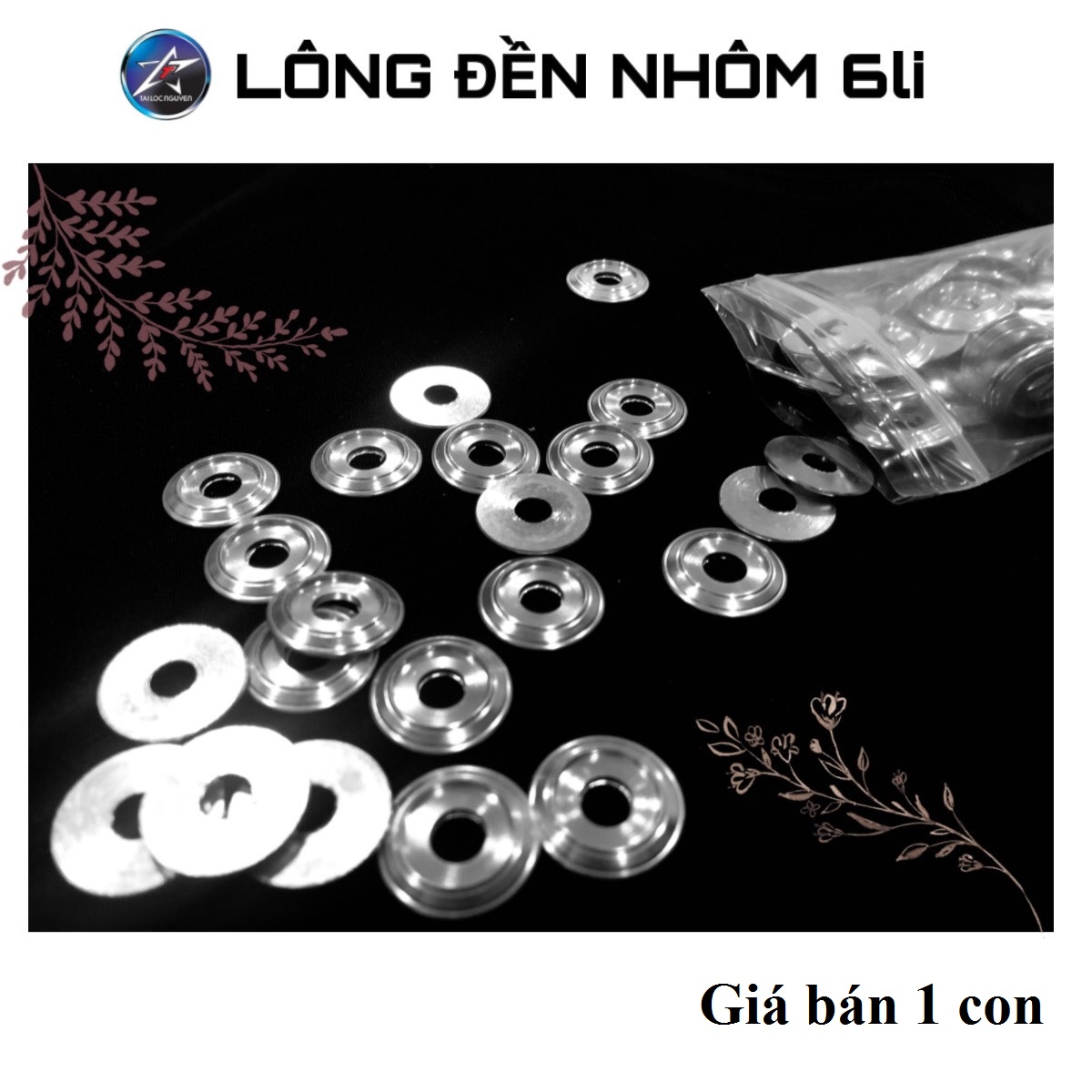 [HCM]LÔNG ĐỀN NHÔM 6LI CHO XE MÁY