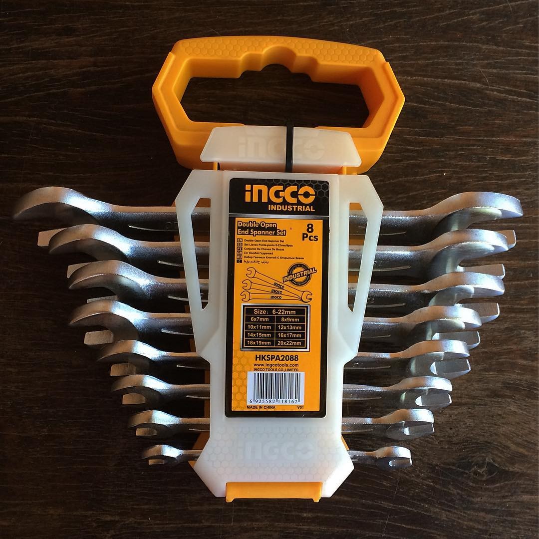 Bộ 8 Cờ Lê Hai Miệng (6-22Mm) Ingco HKSPA2088