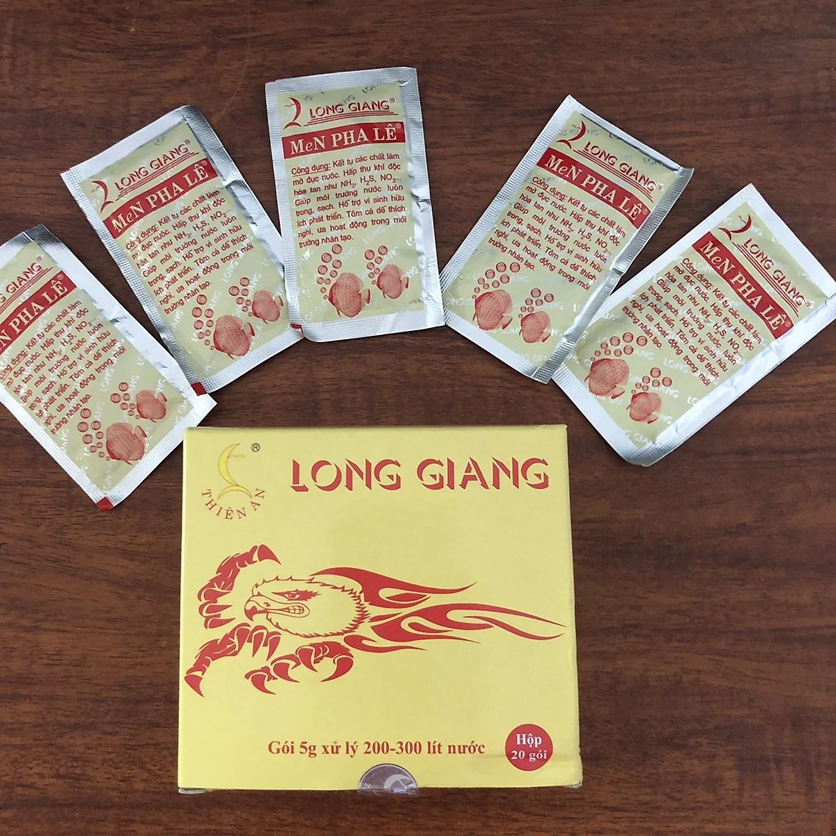 Men pha lê làm trong nước bể cá Long Giang (5g/gói)