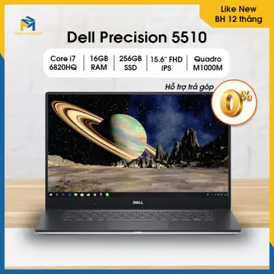 [Nhập RS0722 giảm 30k cho đơn 99k]Laptop Dell Precision 5510 i7 6820HQ | Ram 16G | SSD 256G | Nvidia M1000M |15.6