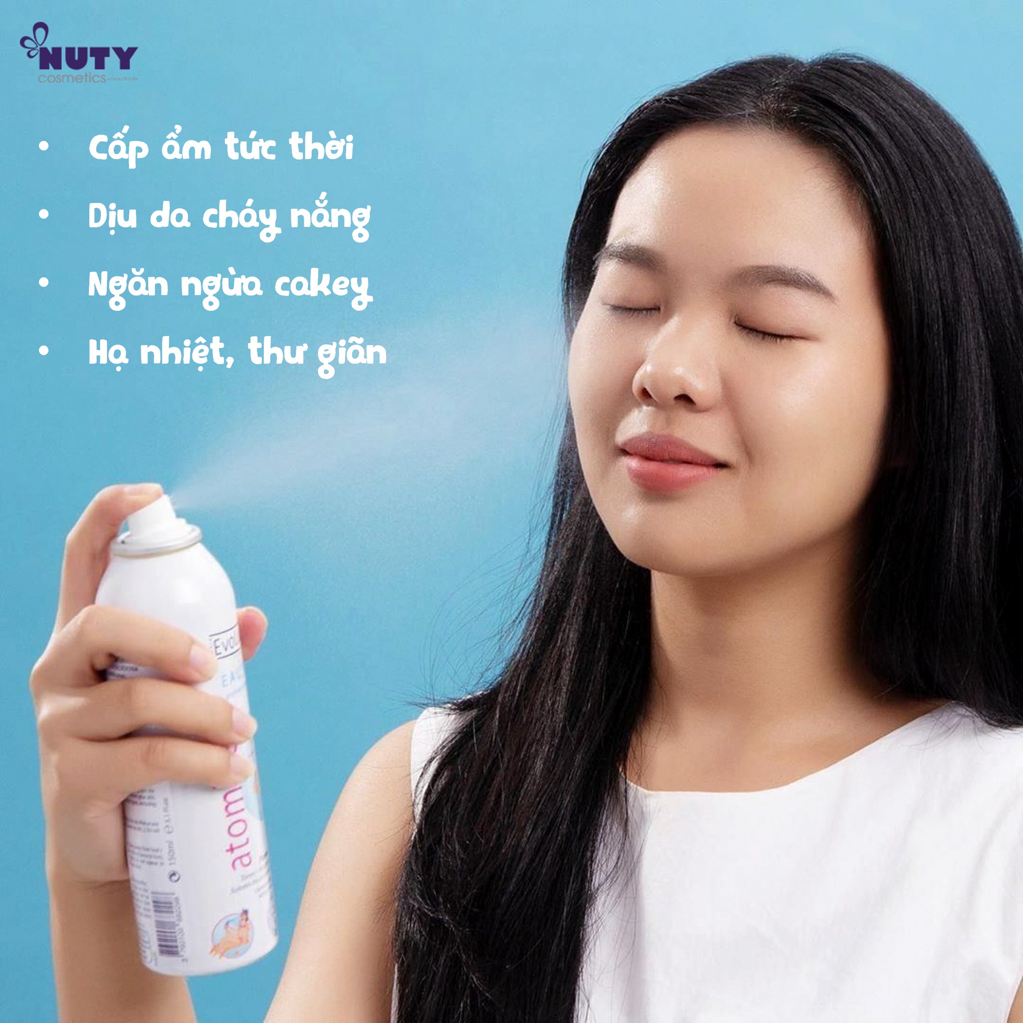 Xịt Khoáng Evoluderm Pure Water Spray (400ml)