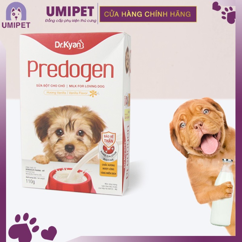 Sữa bột cho Chó Dr.Kyan Predogen ( Hộp giấy 110gr ) UMIPET - Sữa bột cho thú cưng cao cấp