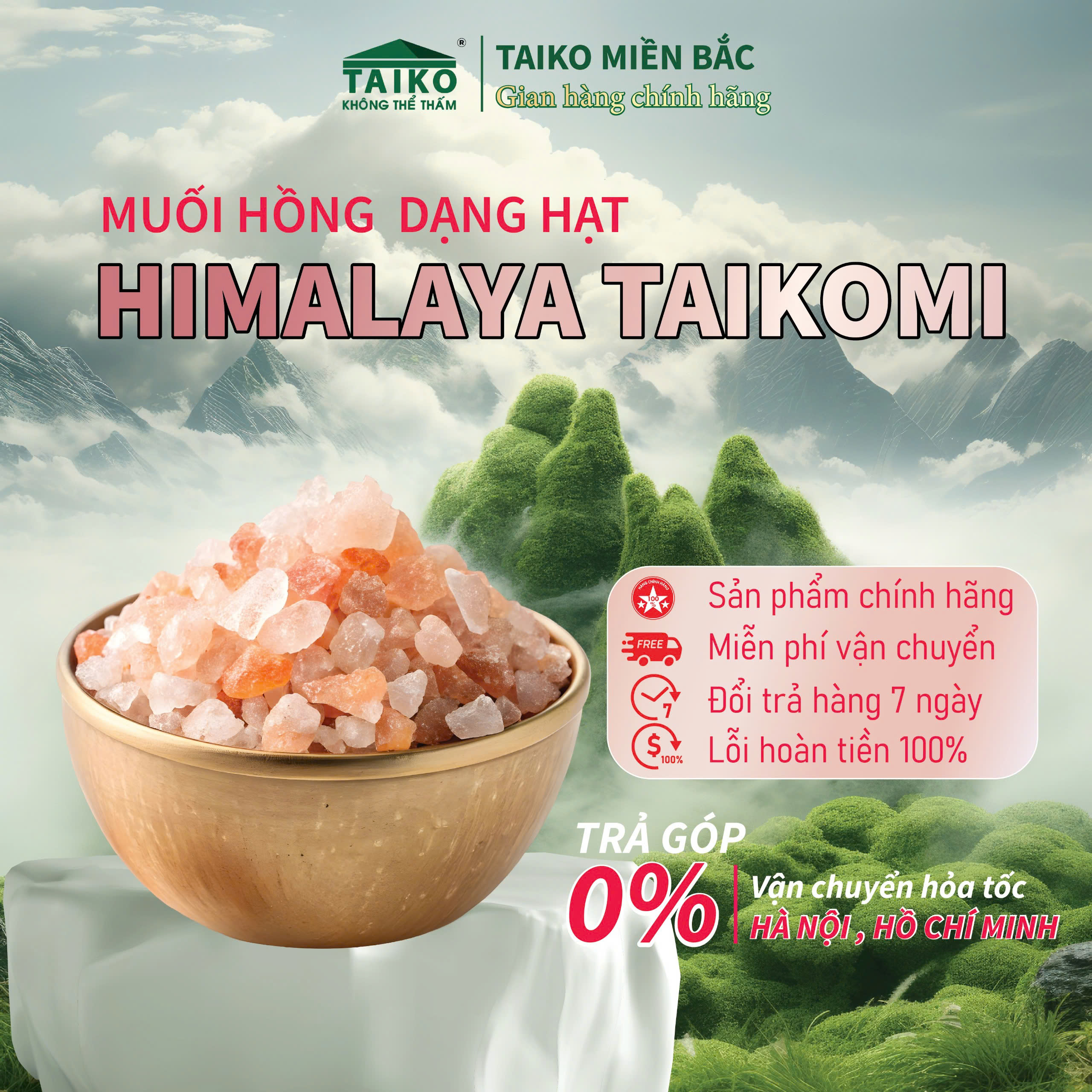1kg Muối Hồng Hymalaya dạng hạt thô