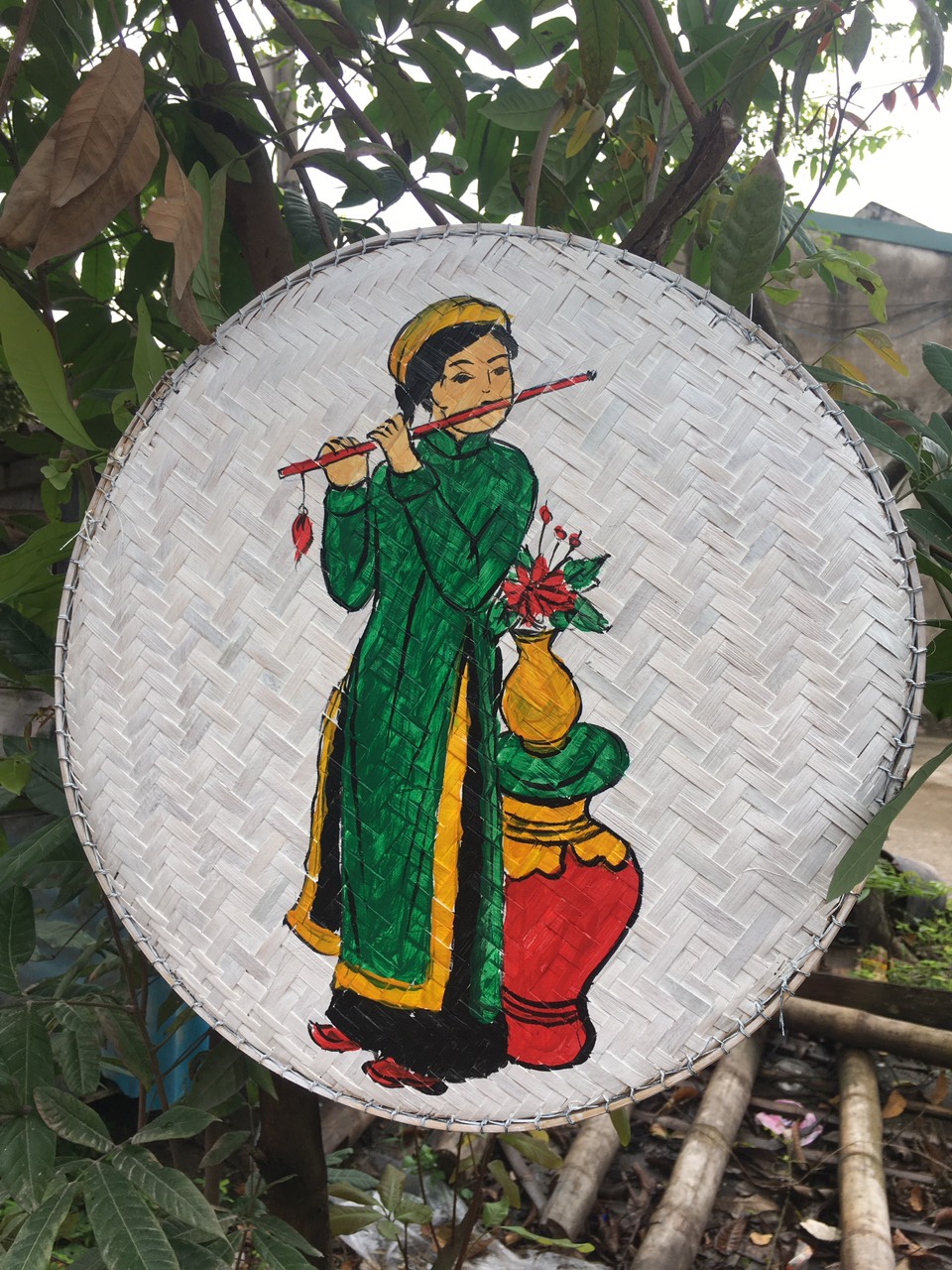Mẹt tre vẽ tranh đông hồ