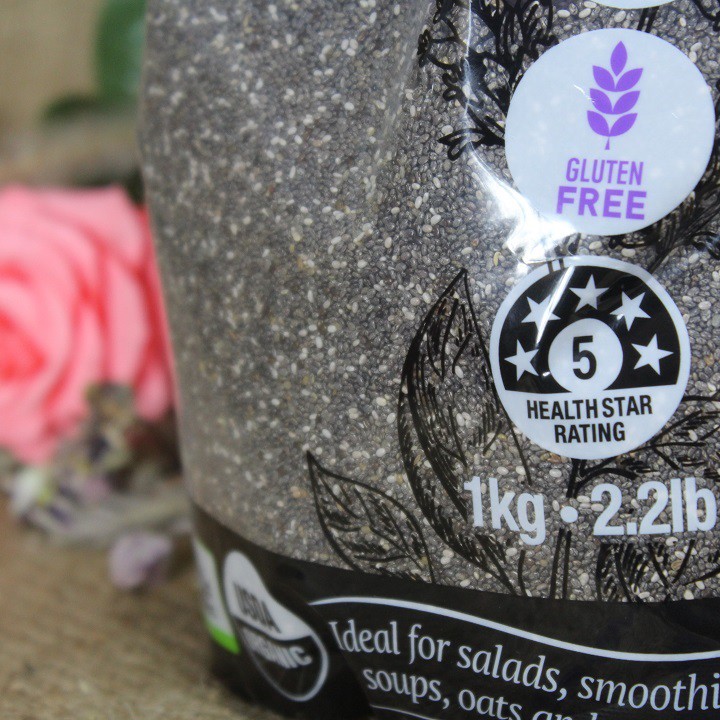 HẠT CHIA TÍM ABSOLUTE ORGANIC CỦA ÚC TÚI 1KG