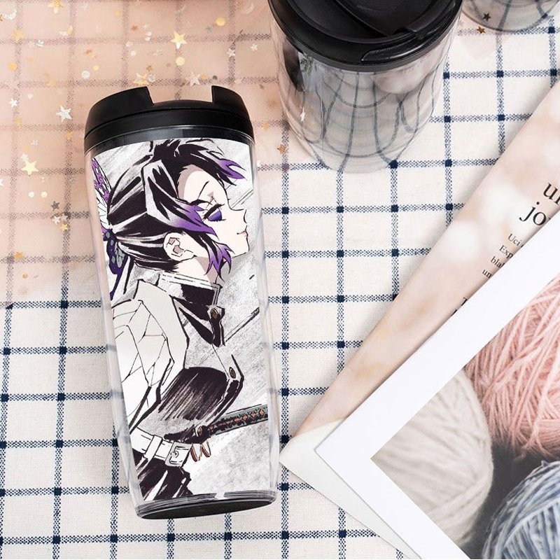 Bình nước in hình Trùng Trụ Kochou Shinobu Kimetsu no Yaiba Thanh gươm diệt quỷ anime