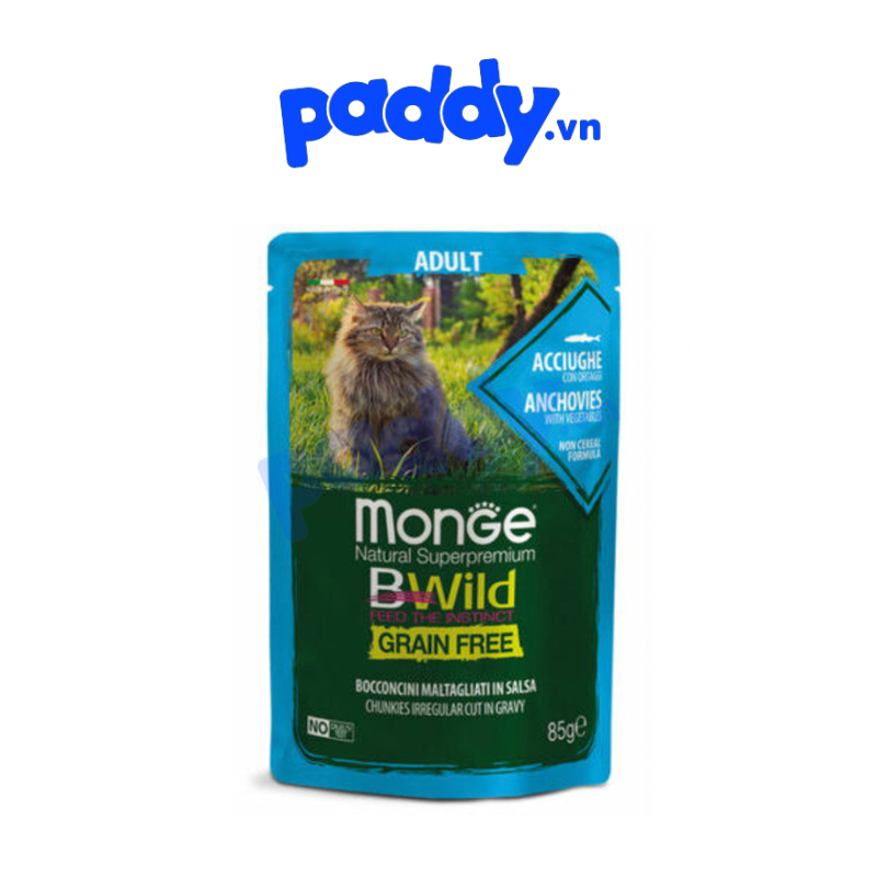 Pate Mèo Monge BWild Nhiều Vị Gói 85g ( Hàng Ý Mới Về)