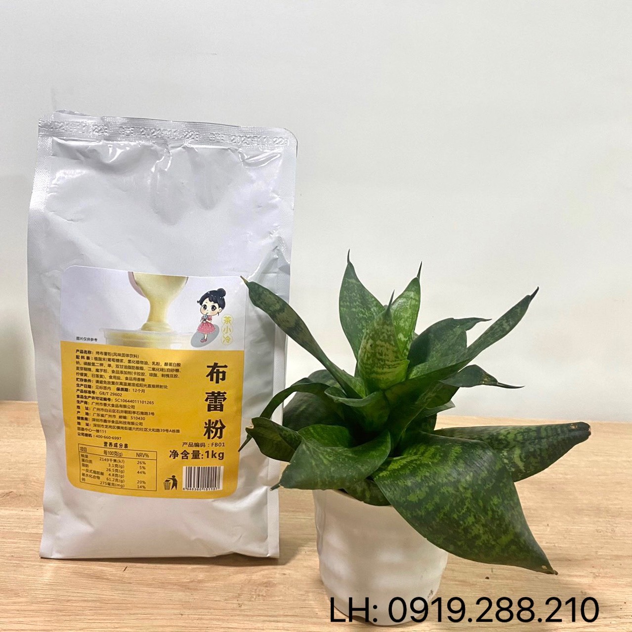 Bột Kem Trứng Xiaka 1kg (Kem trứng búp bê)