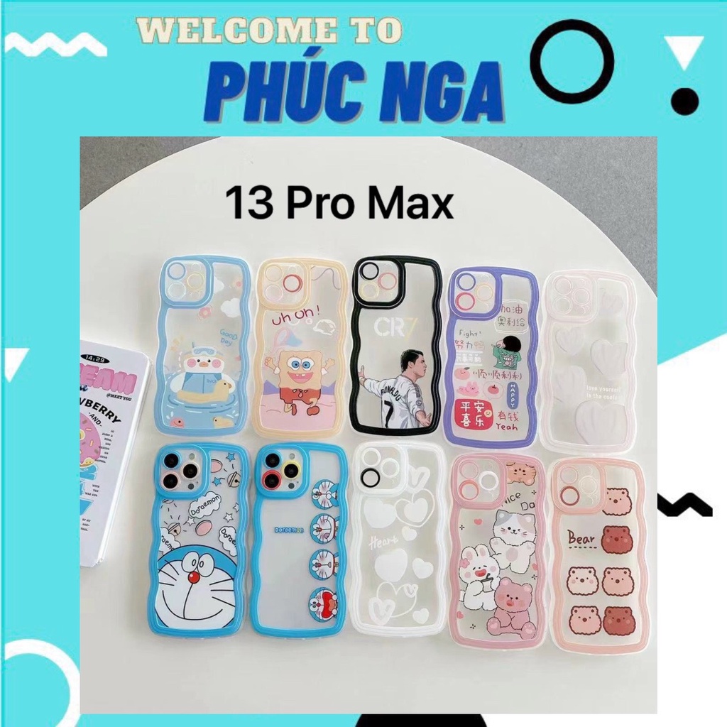 Ốp lưng gợn sóng trái táo 12 PRO MAX 13 PRO MAX