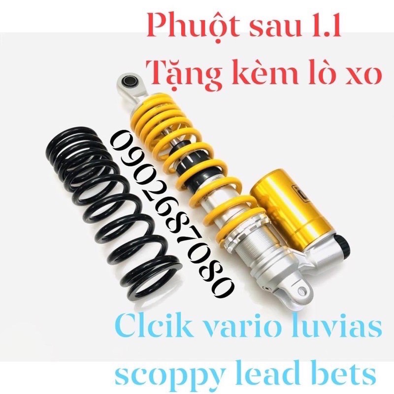 PhuộC sau bình dầu Nitron xe Click - Vario - Luvias