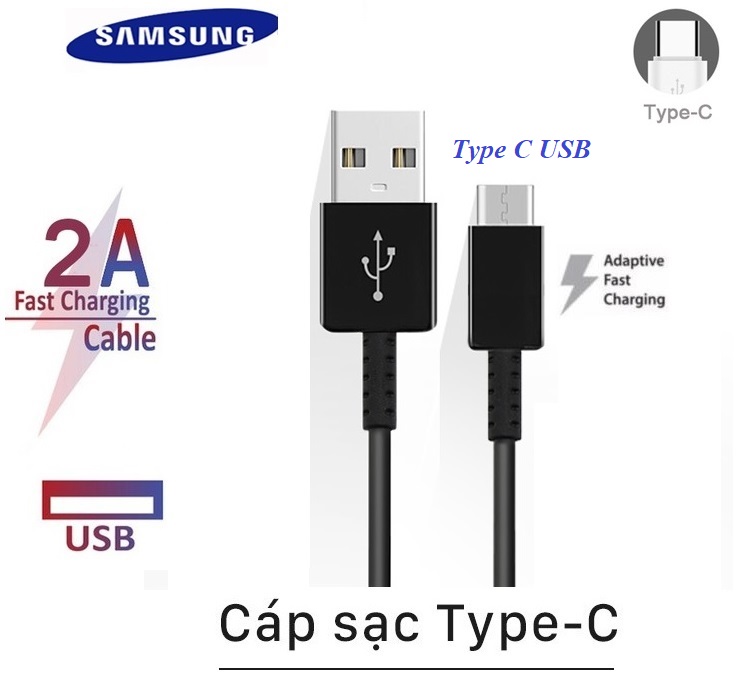 Cáp sạc nhanh 2A Type C cho các dòng máy điện thoại ( SIÊU BỀN )