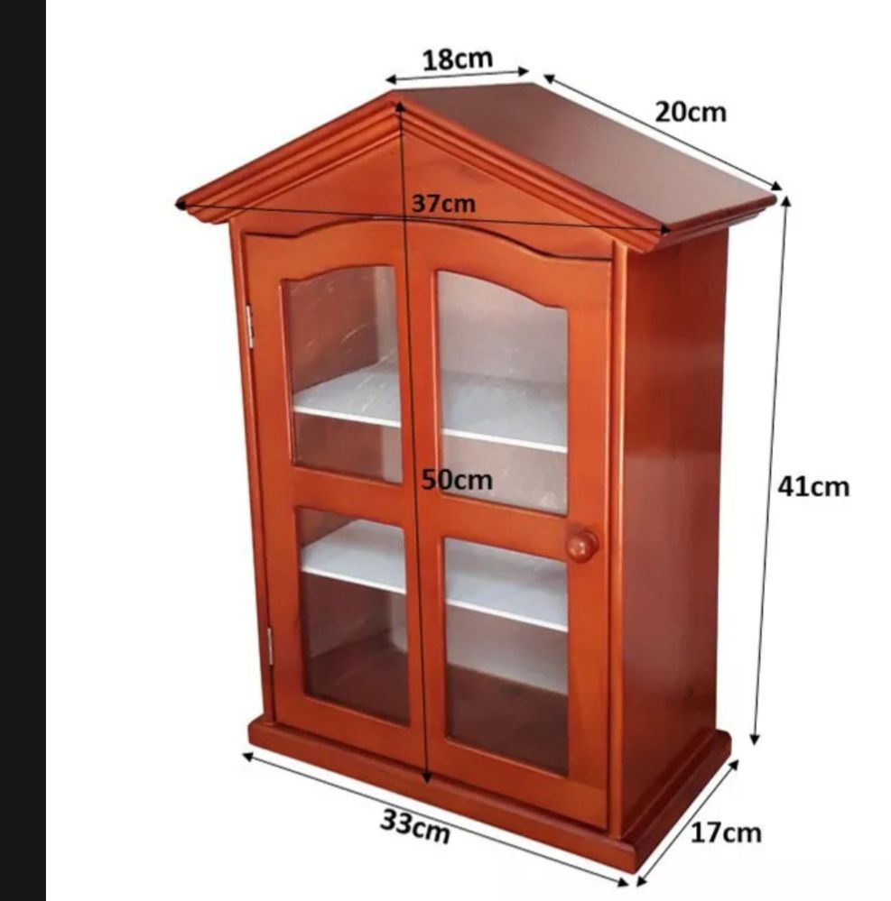 Tủ thuốc gỗ-Tủ thuốc y tế treo tường lưu trữ đồ dùng mái nhà không hộc