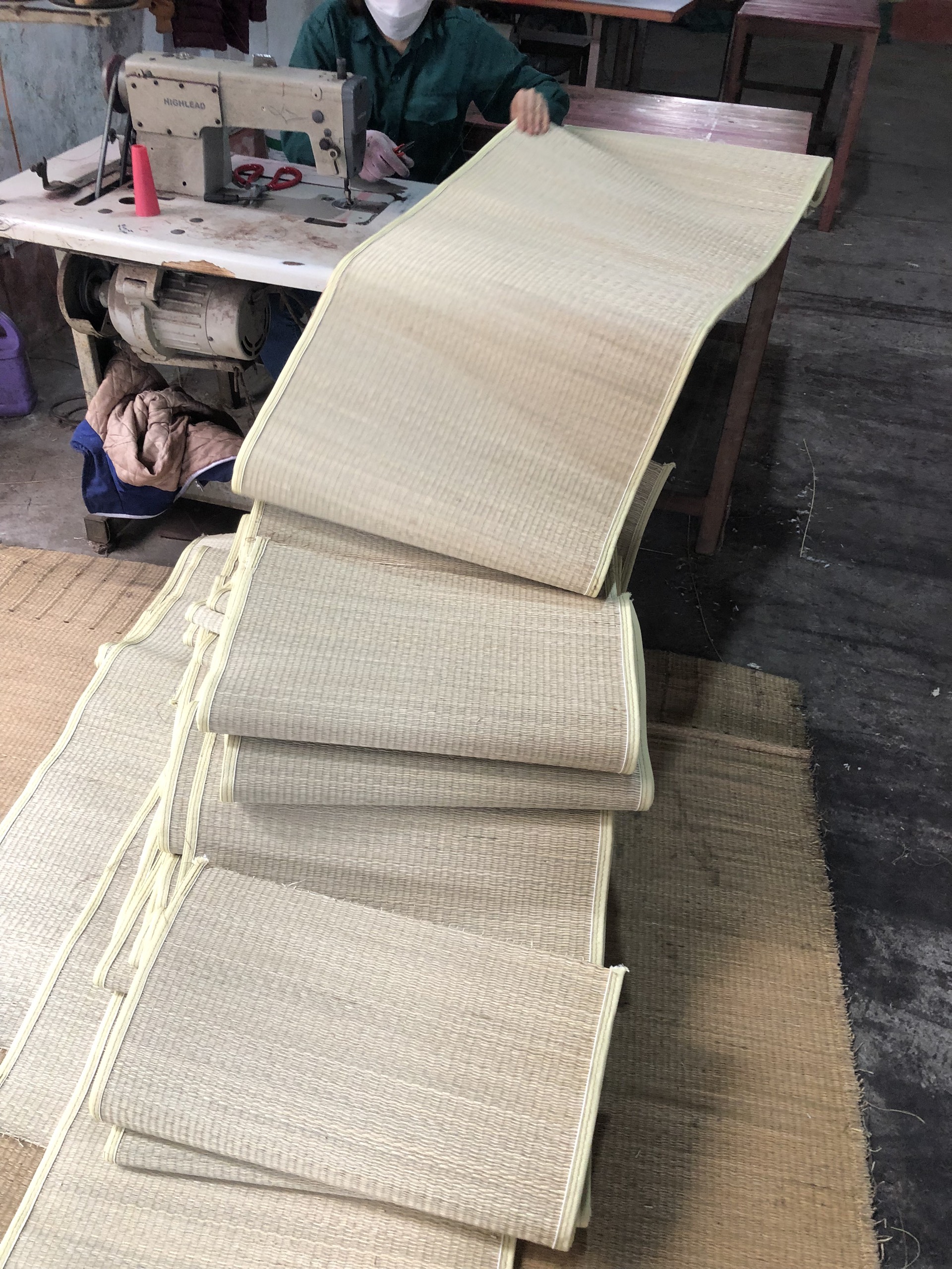 Chiếu Cói Gấp Xuân Hoà Kích Thước 1m6x2m
