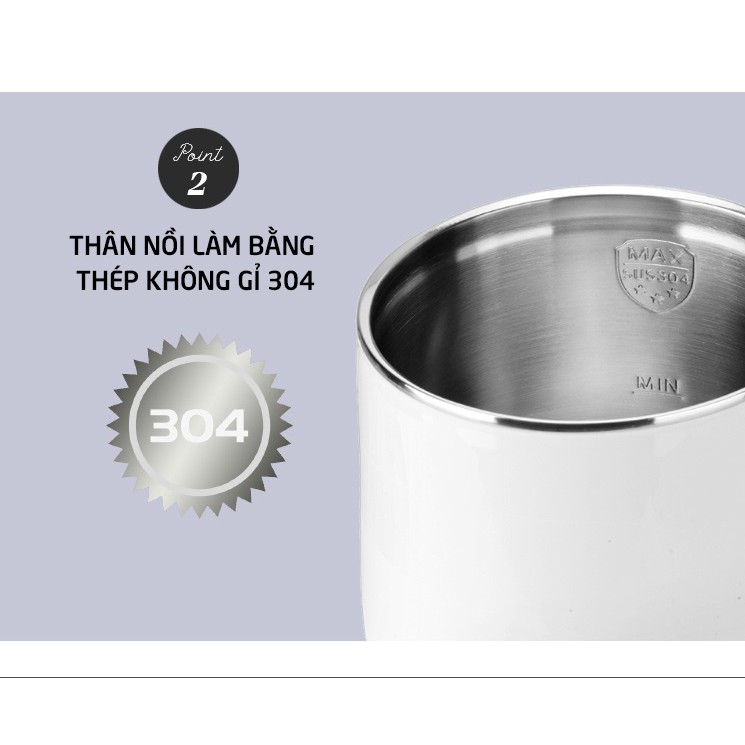 [Chính Hãng] Nồi điện đa năng Lock&Lock màu trắng EJC141
