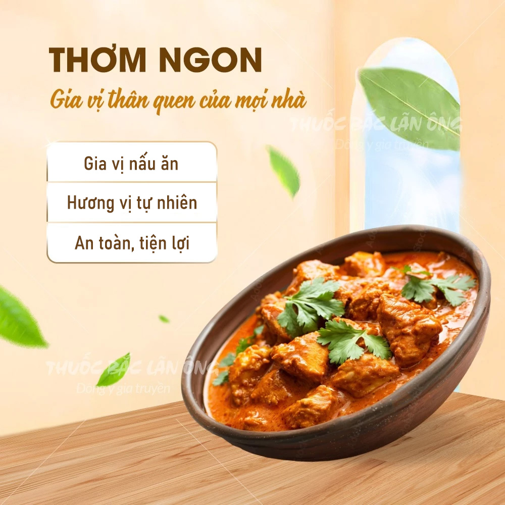 Bột mùi 100g, bột ngò nguyên chất, gia vị tẩm ướp, khử mùi tanh thực phẩm, tăng hương vị cho món ăn