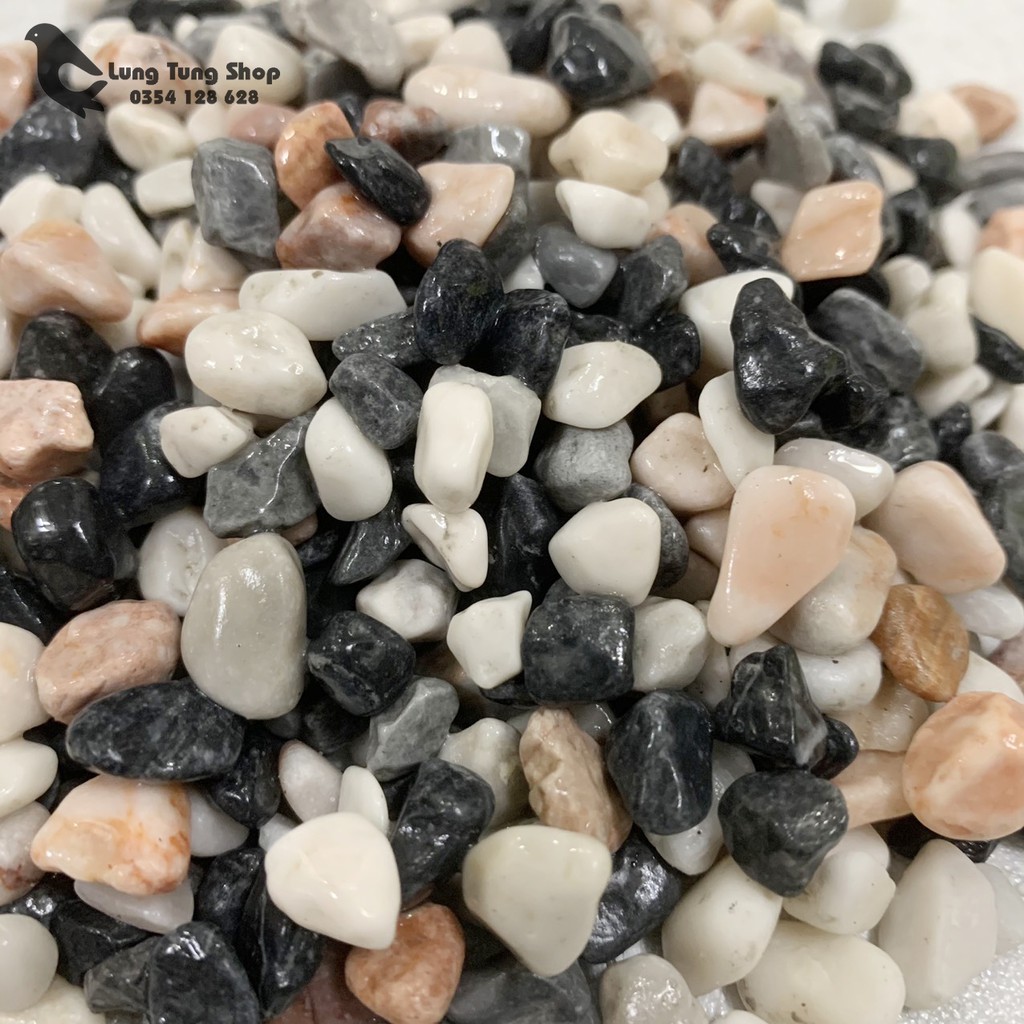 Sỏi ba màu tự nhiên ( chọn size )