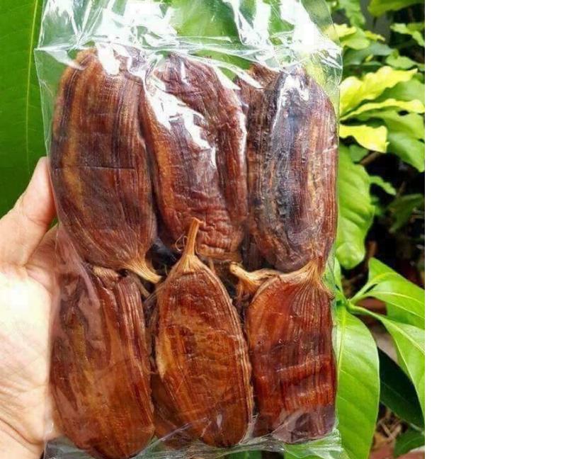 Chuối hồng sấy dẻo còn vỏ Bến tre 1kg