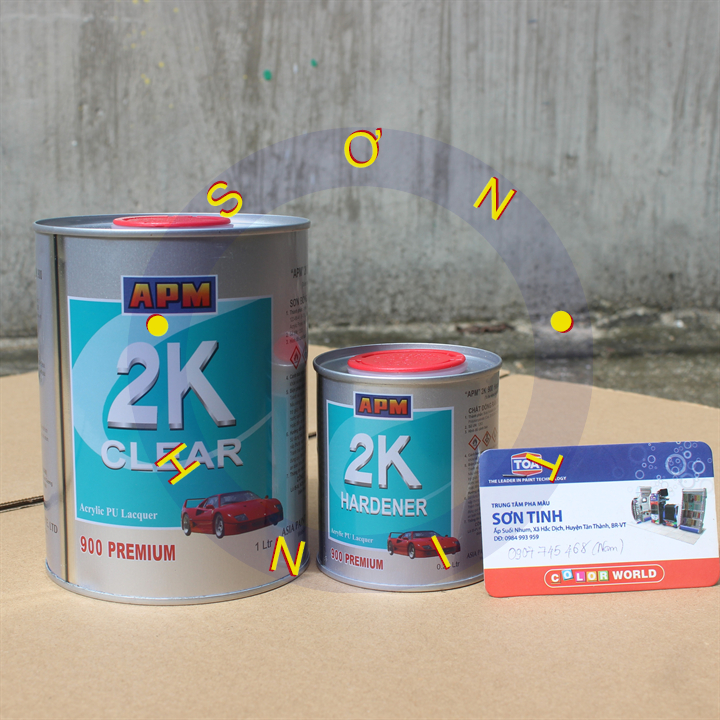 Sơn bóng 2k asia dòng clear apm bộ 1.25l