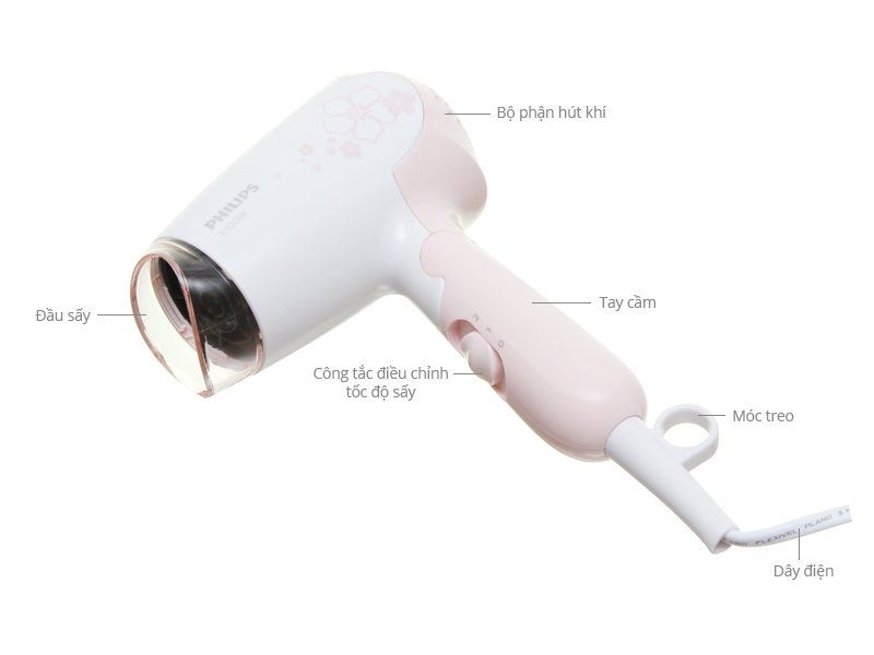 Máy Sấy Tóc Philips HP8108 - Hàng Chính Hãng (Bảo Hành 24 Tháng)