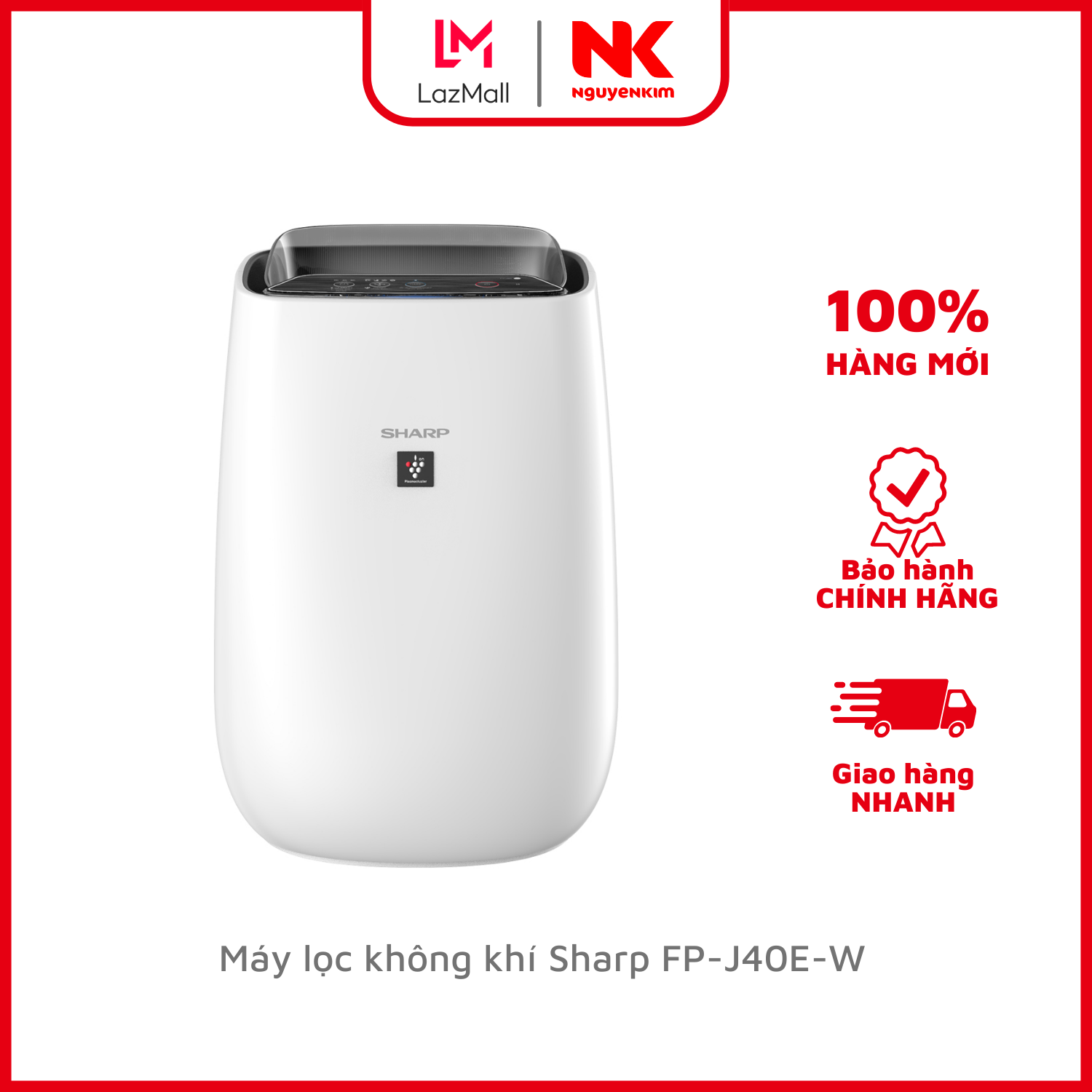 Máy lọc không khí sharp fp-j40e-w