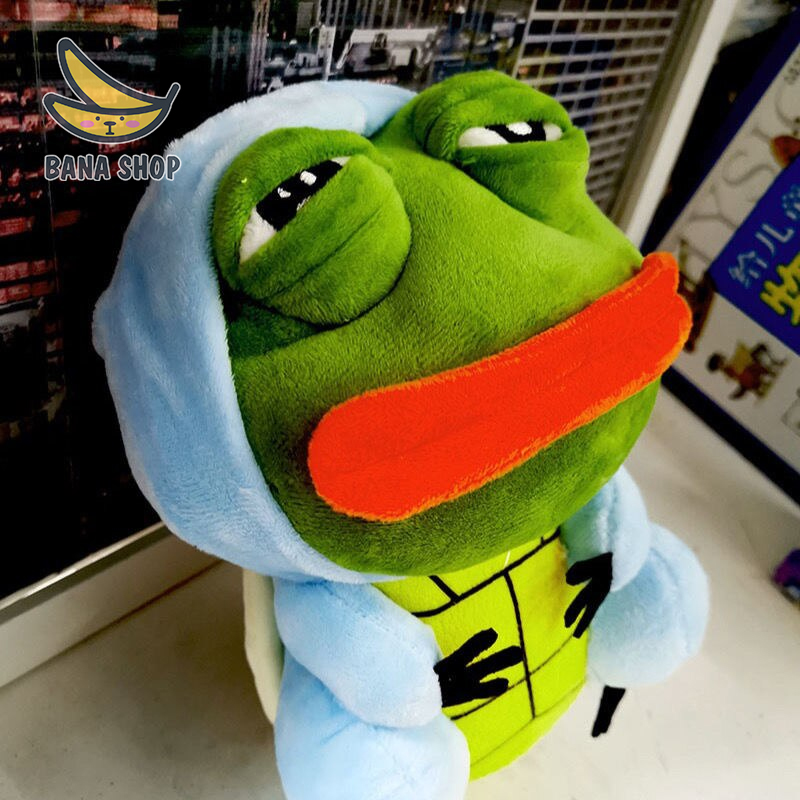 Gấu bông ếch xanh sad frog Pepe cosplay Pokemon rùa khủng long Squirtle Charmander siêu bựa dành cho vozer