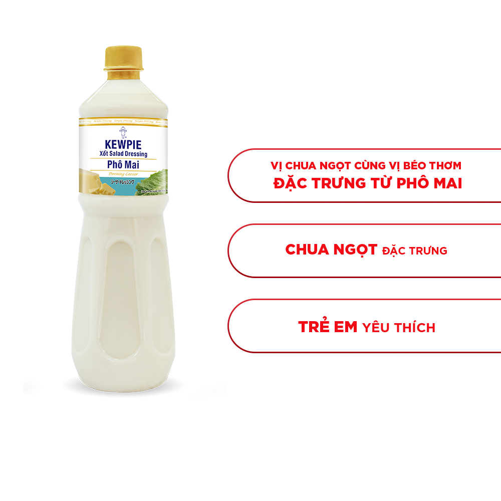 Xốt Salad Dressing Phô Mai Kewpie 1L