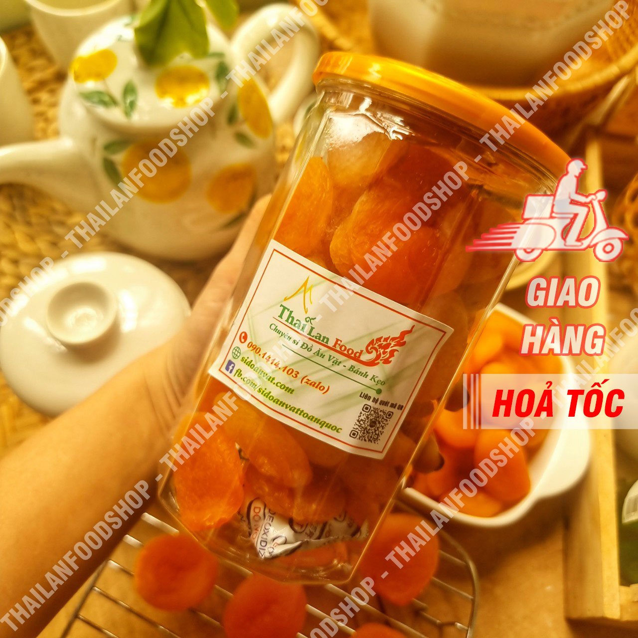 Mơ Sấy Dẻo Không Hạt Thổ Nhĩ Kỳ - Lon 500gr