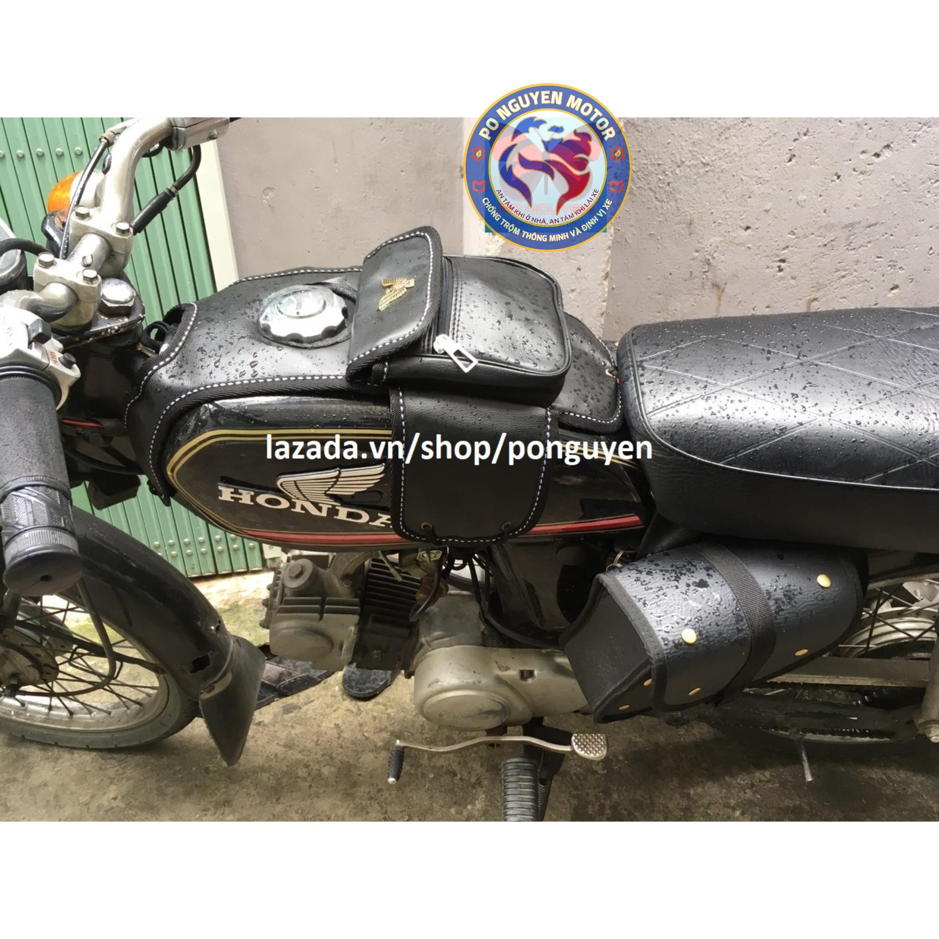 [HCM]Túi treo bình xăng trước loại mới P3 (Loại Da Tốt)