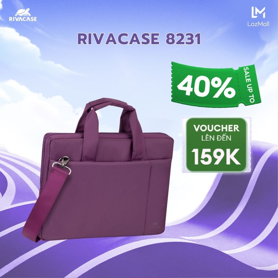 Cặp Xách Laptop RIVACASE 8231 15.6 Inch – Thiết Kế Hiện Đại, Quai Đeo Êm & Đệm Bảo Vệ Laptop Hiệu Quả