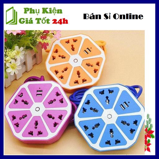 [HCM]Ổ Cắm Điện Trái Cam 2 Cổng USB