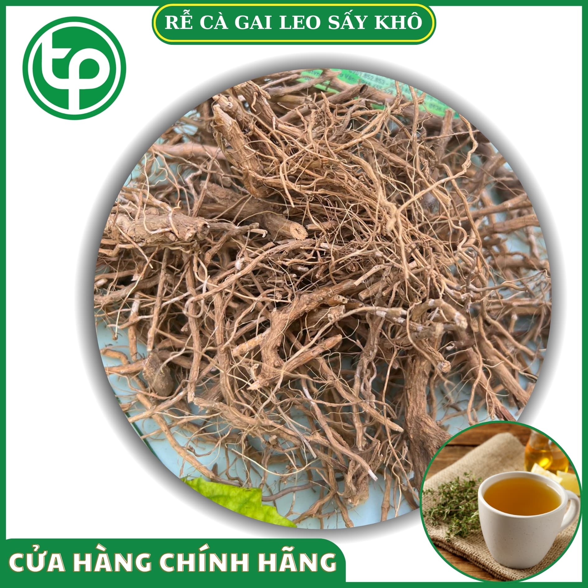 Rễ cà gai leo khô 1kg - Hàng sạch thơm cao cấp chuyên dùng để sắc nước và pha trà - Thảo Dược Tấn Phát