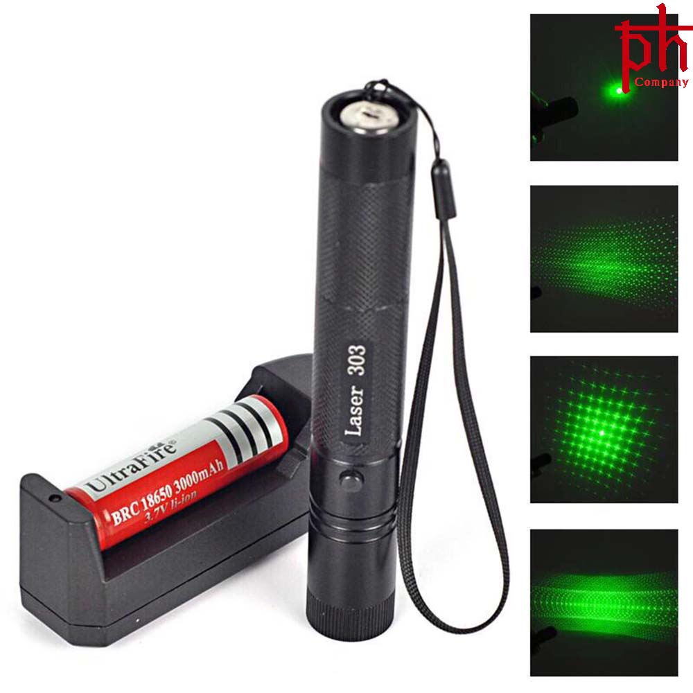 Đèn Pin Chiếu Tia Laser 303 Cao Cấp
