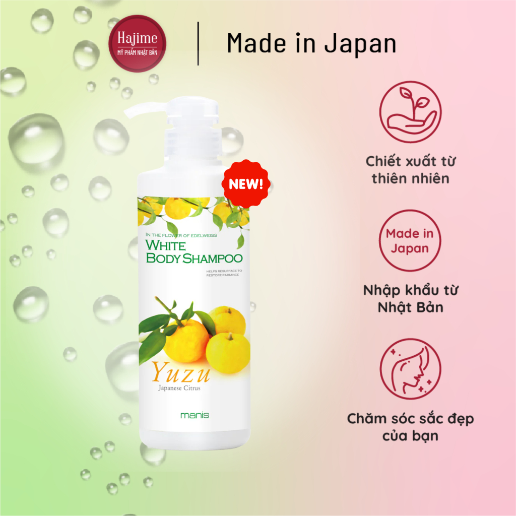 Sữa tắm trắng toàn thân Manis Nhật Bản 450ml
